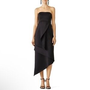 Fame & Partner Black Cole Dress Size 12 cocktail classic party‎ strapless